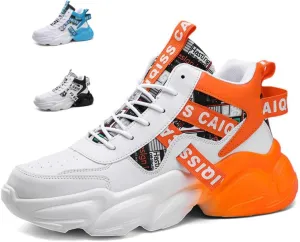 𝐌𝐞𝐧'𝐬 𝐖𝐚𝐥𝐤𝐢𝐧𝐠 𝐒𝐡𝐨𝐞𝐬 Chunky Sneakers Casual Trainers Fashion Workout Gym Tennis Shoes Trendy Youth Student Thick Sole for Men