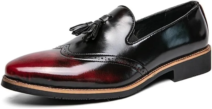 Business Oxford New Orthopedic Leather Shoes Men's Slip-On Dress Shoes Casual Comfortable Walking Shoes Office Loafers Work Flats