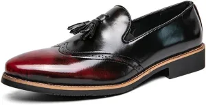 Business Oxford New Orthopedic Leather Shoes Men's Slip-On Dress Shoes Casual Comfortable Walking Shoes Office Loafers Work Flats