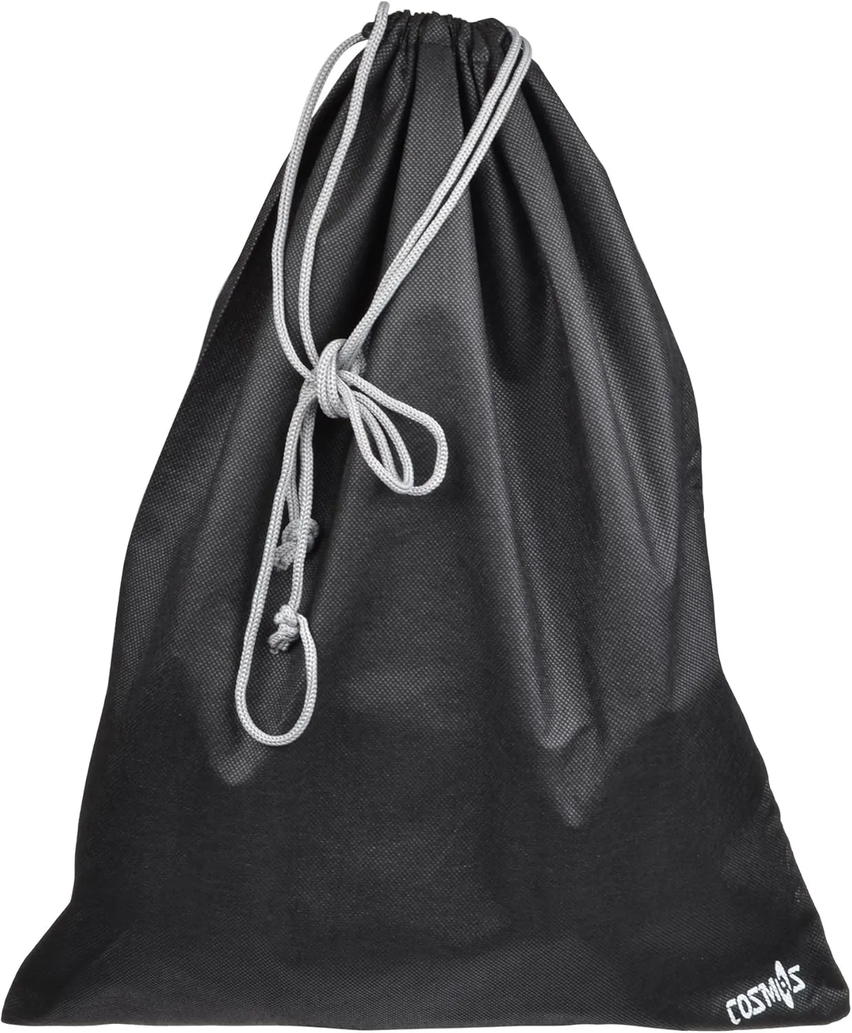 Cosmos 10 Pcs Travel Shoe Bags Shoe Organizer Pouch Storage String Bags for Travel Trip Carrying Packing, Dust-proof Non-Woven Fabric in Dual Drawstring Closure, 17.5" x 13.5" (Black)