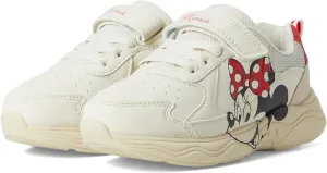 Disney Minnie Mouse Kids Sneakers - Girls Cute Comfy Lightweight Strap-On Walking Shoes (Size Little Kid - Big Kid)