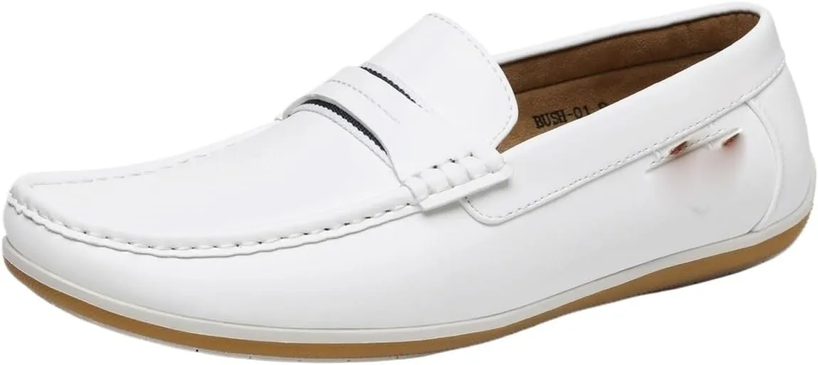 Dress Shoes for Men Men's Casual Leather Slip-On Loafers Comfortable Breathable Sneakers for Everyday Wear