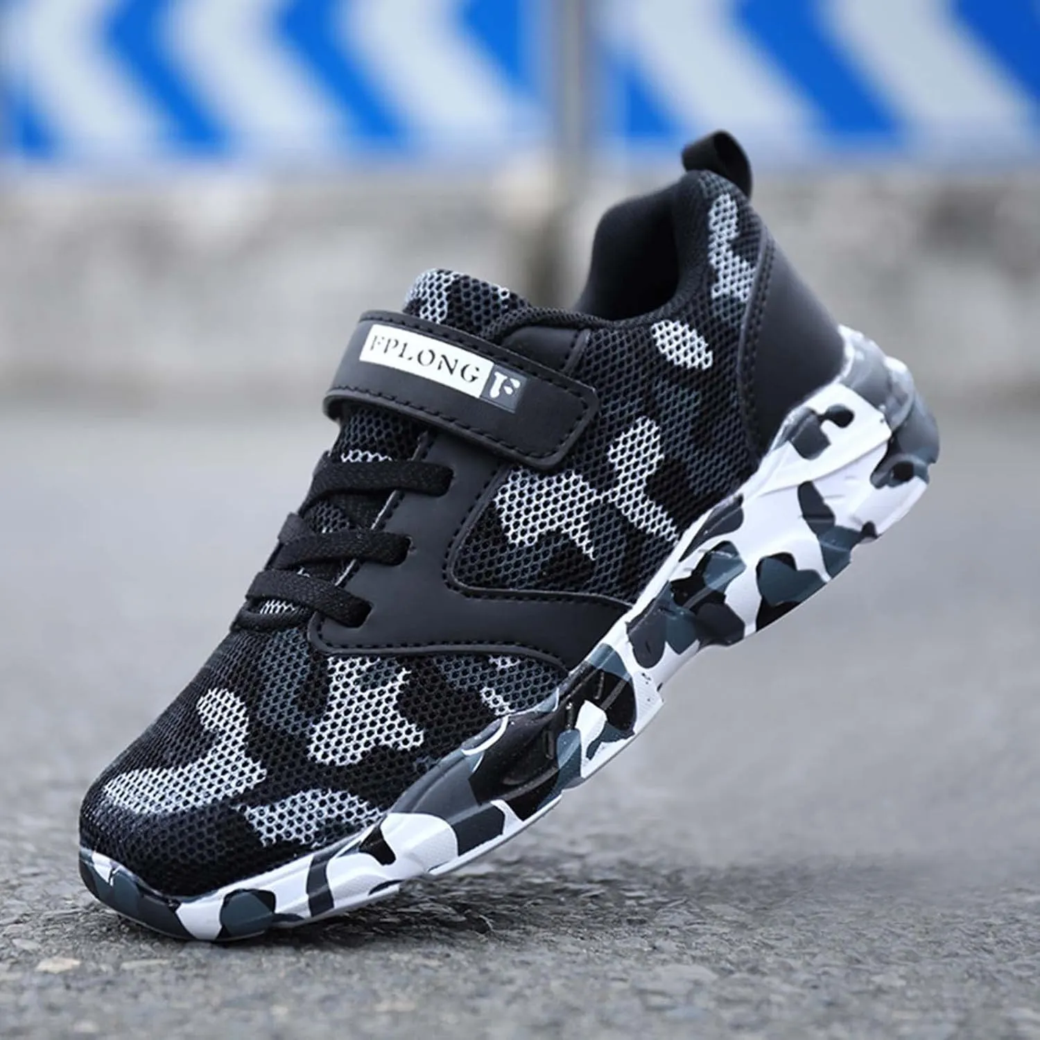 Eliogn Kids Sneakers for Boys Running Shoes Lightweight Breathable Walking Shoes