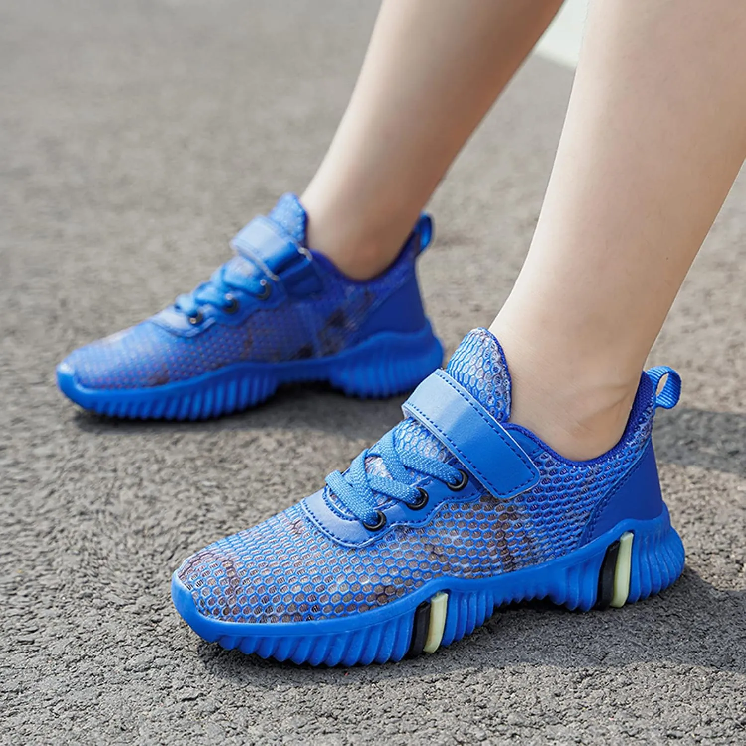 Eliogn Kids Sneakers for Boys Running Shoes Lightweight Breathable Walking Shoes