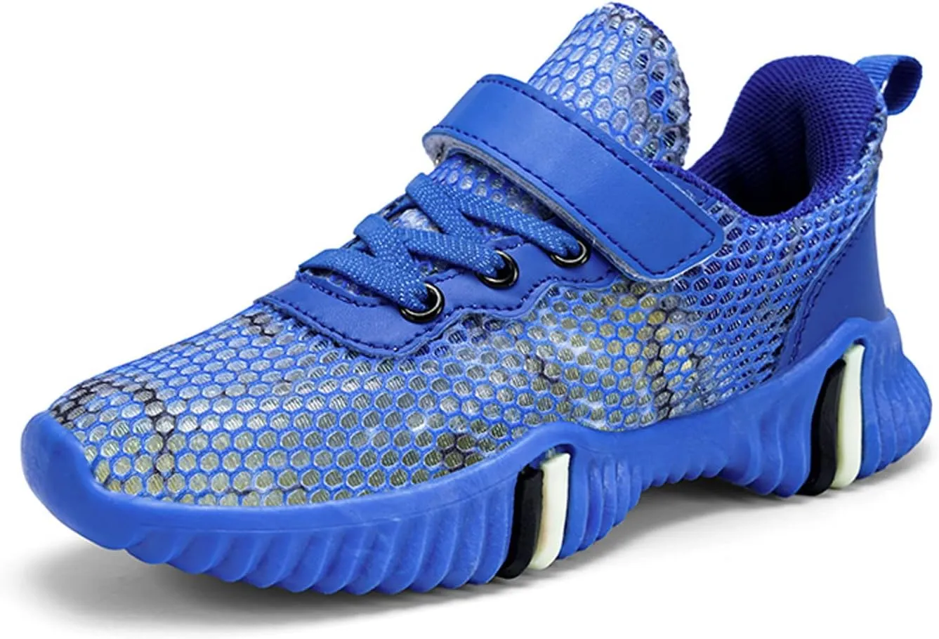 Eliogn Kids Sneakers for Boys Running Shoes Lightweight Breathable Walking Shoes