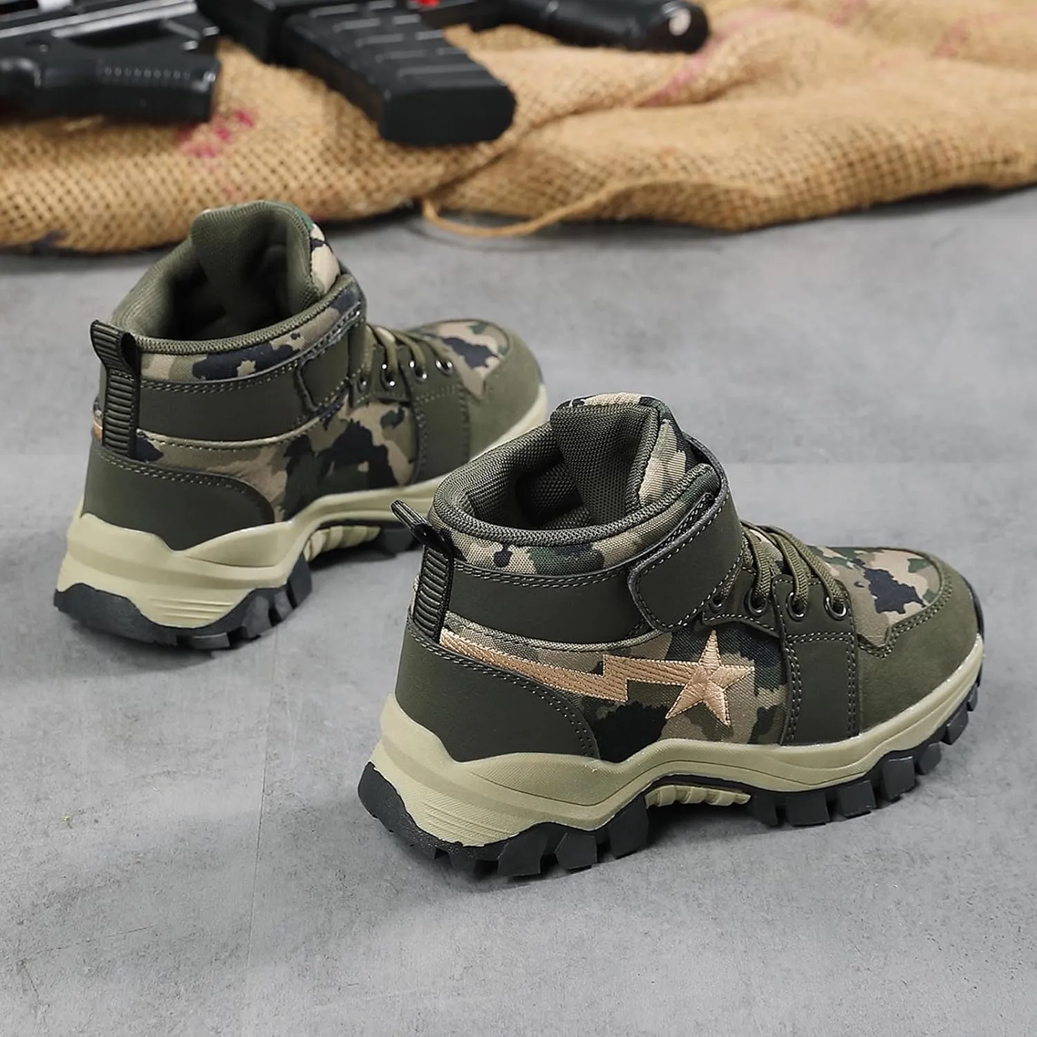 Eliogn Kids Sneakers for Boys Running Shoes Lightweight Breathable Walking Shoes