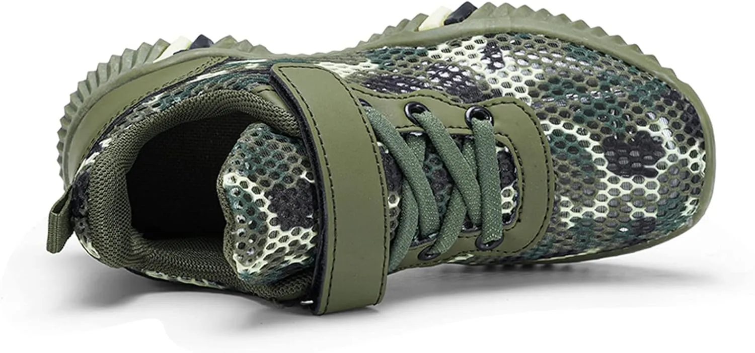 Eliogn Kids Sneakers for Boys Running Shoes Lightweight Breathable Walking Shoes