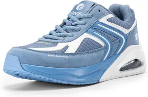 FitVille Wide Walking Shoes for Women Air Cushion Wide Width Sneakers for Flat Feet Planter Fasciitis - HeelAero V2