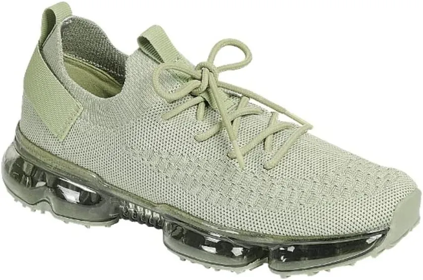 Forever Link Womens Air Cushion Fashion Sneakers Breathable Lightweight Walking Shoes