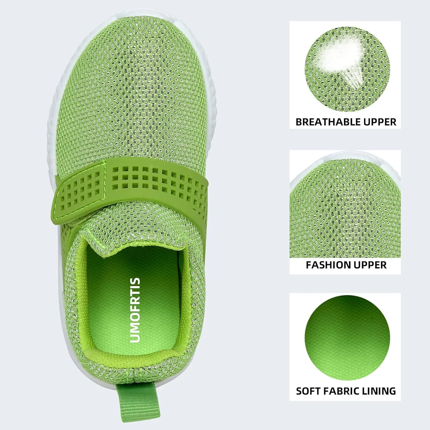 Kids' Sneakers Lightweight Breathable Walking Shoes Fashion Tape for Boys Girls Casual Shoes