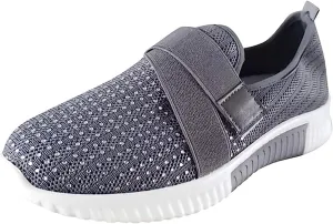 Lausiuoe Women's Fashion Sneakers Slip On Tennis Shoes Walking Sneakers Running Gym Athletic Workout Comfort Work Shoes