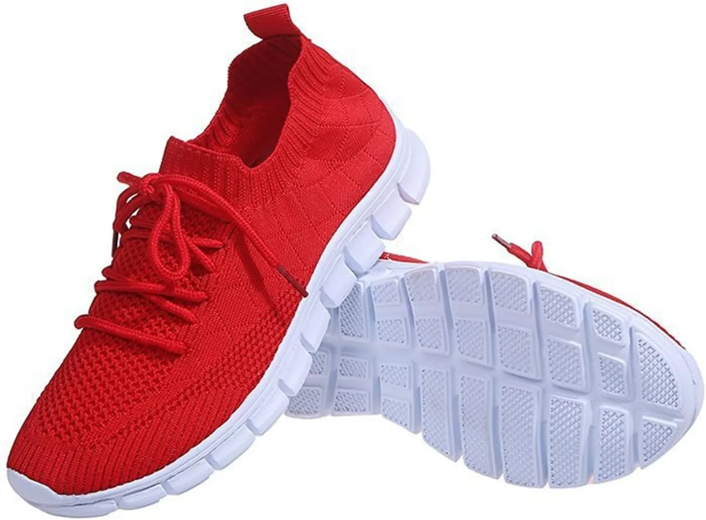 Lausiuoe Women's Fashion Sneakers Slip On Tennis Shoes Walking Sneakers Running Gym Athletic Workout Comfort Work Shoes