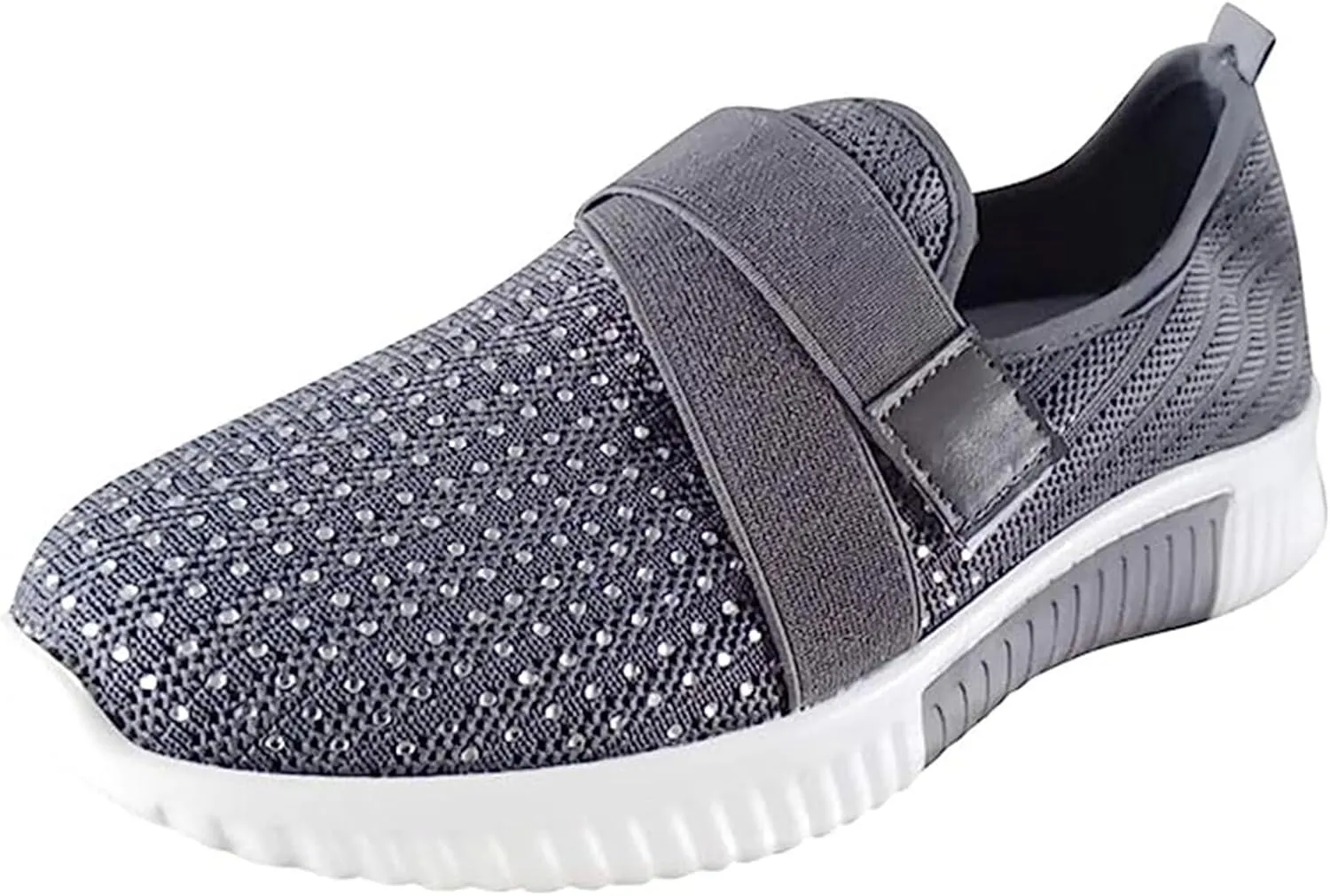 Lausiuoe Women's Fashion Sneakers Slip On Tennis Shoes Walking Sneakers Running Gym Athletic Workout Comfort Work Shoes