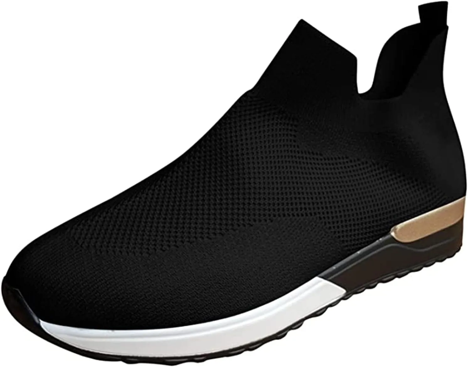 Lausiuoe Women's Fashion Sneakers Slip On Tennis Shoes Walking Sneakers Running Gym Athletic Workout Comfort Work Shoes