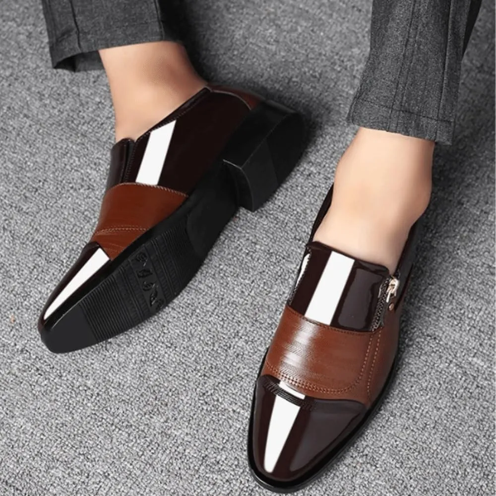 Leather Shoes for Men Men's No-Stripe Oxford New Orthopedic Shoes Comfort Business Casual Style Office Loafers Flats