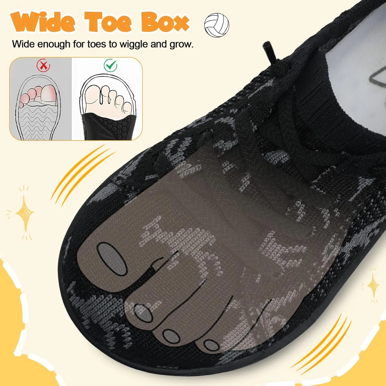 LeIsfIt Toddler Shoes Girls Boys Wide Shoes Kids Zero Drop Minimalist Sneakers Barefoot Slip on Tennis Sneakers