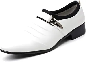 lilaBelle]【Hollow Design Dress Shoes Men's Versatile Business-Casual Leather Oxfords, Breathable Formal Footwear for Hot Climate, Day Comfort Work Shoes for Saudi Men