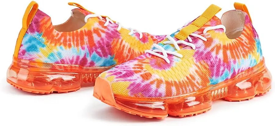 LUCKY STEP Women Air Cushion Fashion Sneakers Breathable Casual Comfortable Lightweight Walking Shoes