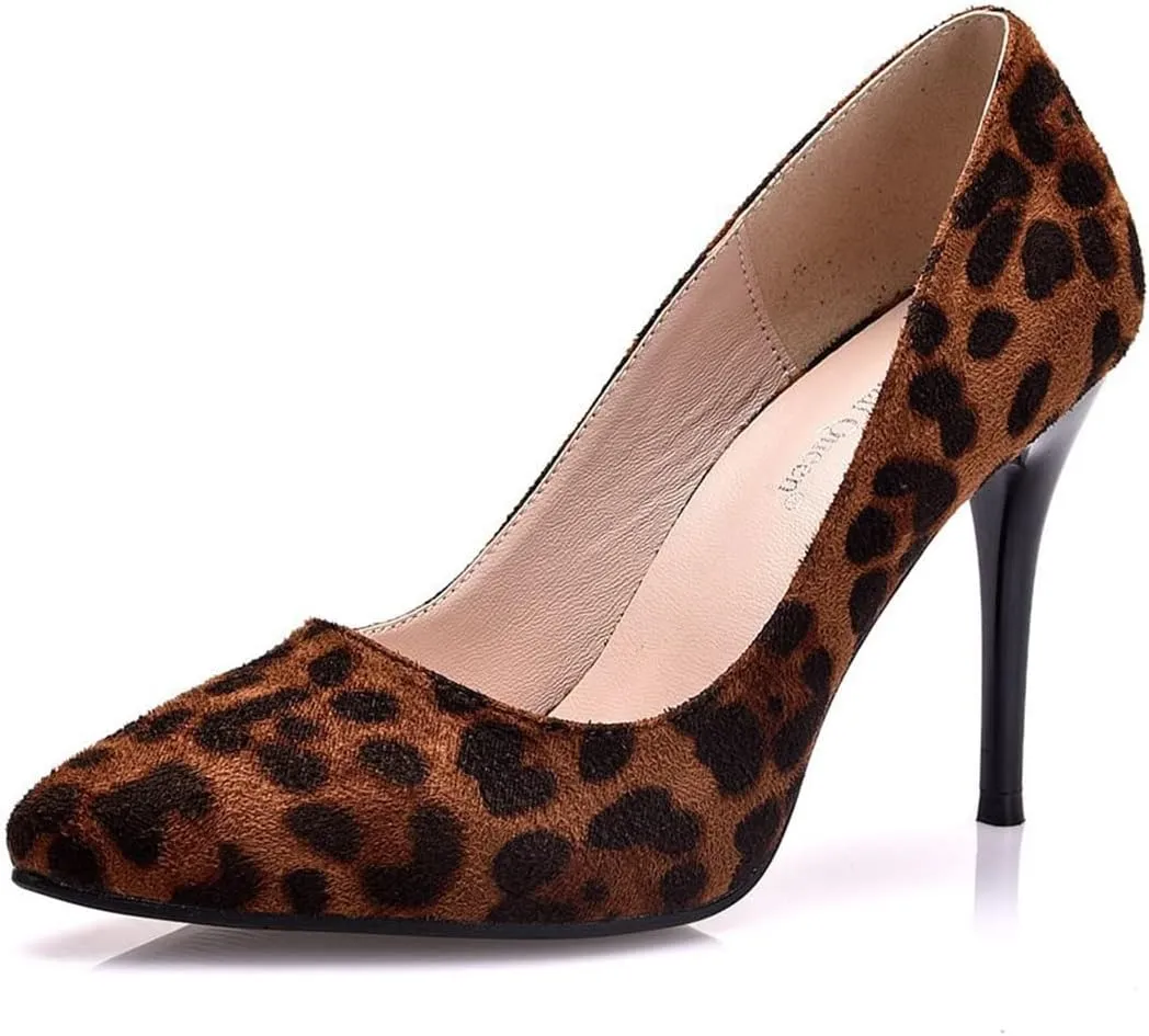LUXINYU,Women Pointed Toe Heels Fashion Elegant Shallow Solid Ladies Pumps Sexy Stiletto Leather Heeled Dress Shoes Comfort Work Shoes
