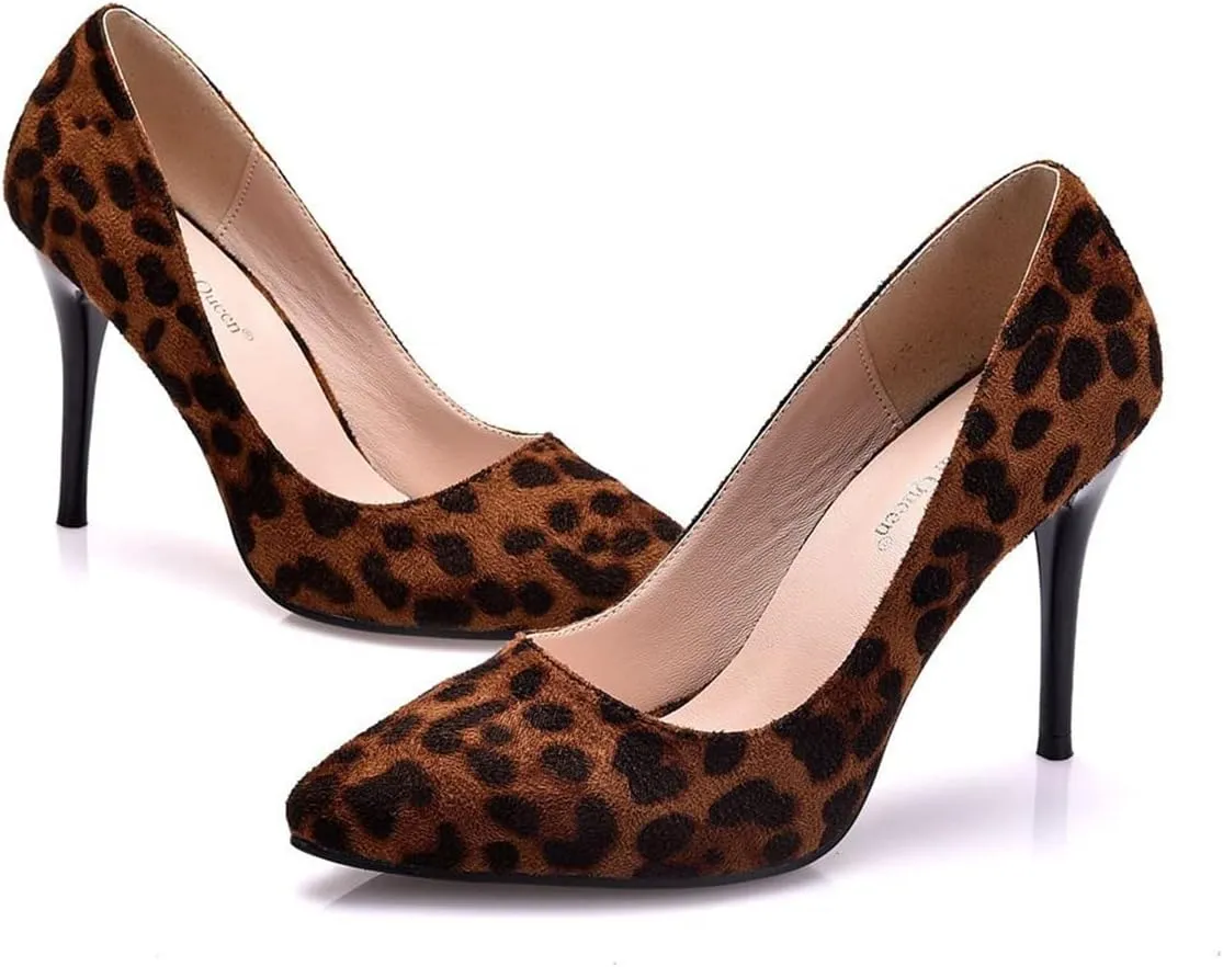 LUXINYU,Women Pointed Toe Heels Fashion Elegant Shallow Solid Ladies Pumps Sexy Stiletto Leather Heeled Dress Shoes Comfort Work Shoes