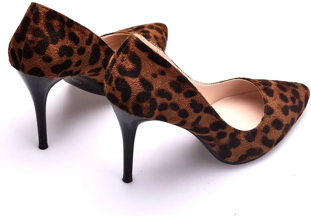 LUXINYU,Women Pointed Toe Heels Fashion Elegant Shallow Solid Ladies Pumps Sexy Stiletto Leather Heeled Dress Shoes Comfort Work Shoes