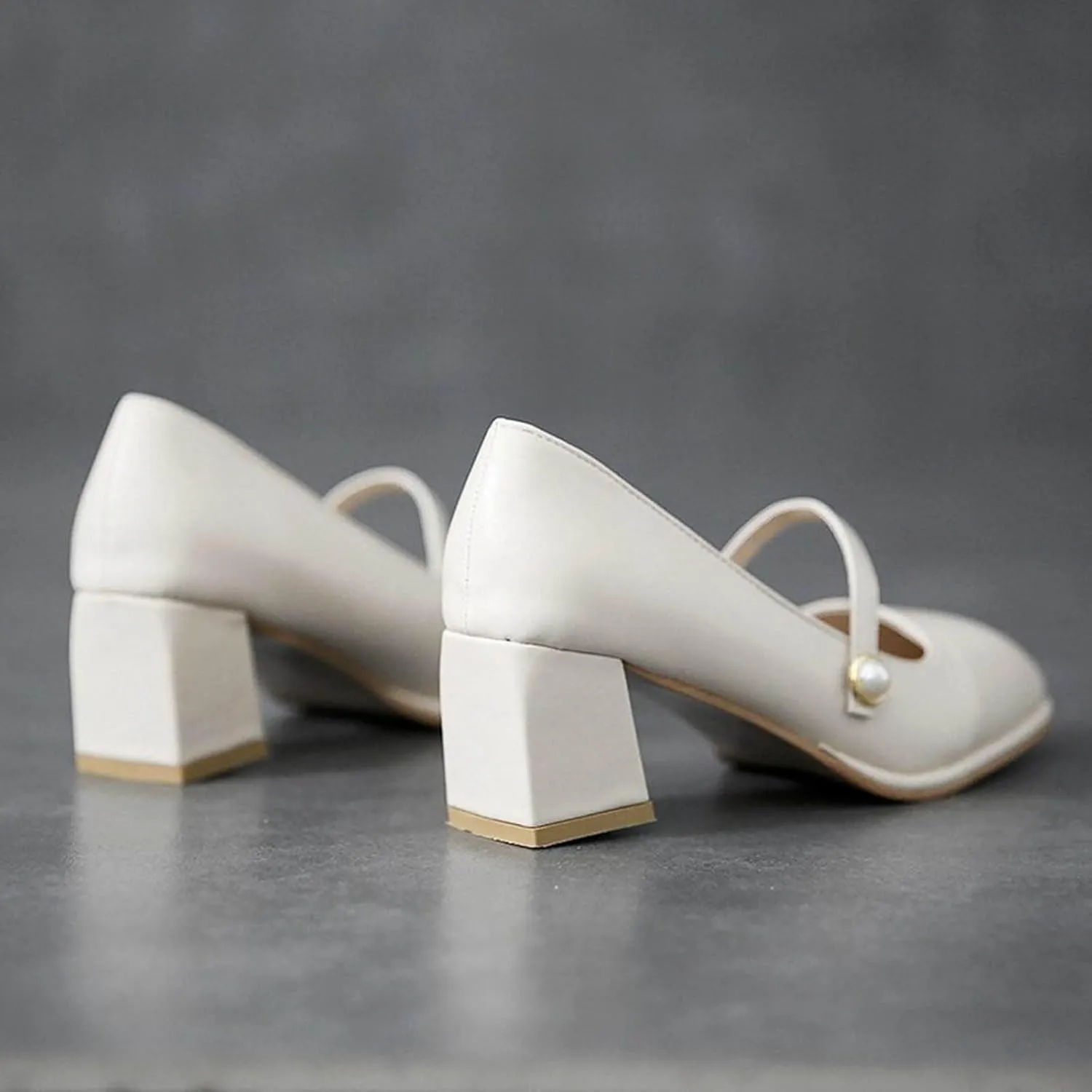 Mary Jane Shoes Women Block Heel Dress Shoes Casual Closed Toe Pumps Chunky Mary Janes Heels Elegant Office Loafers