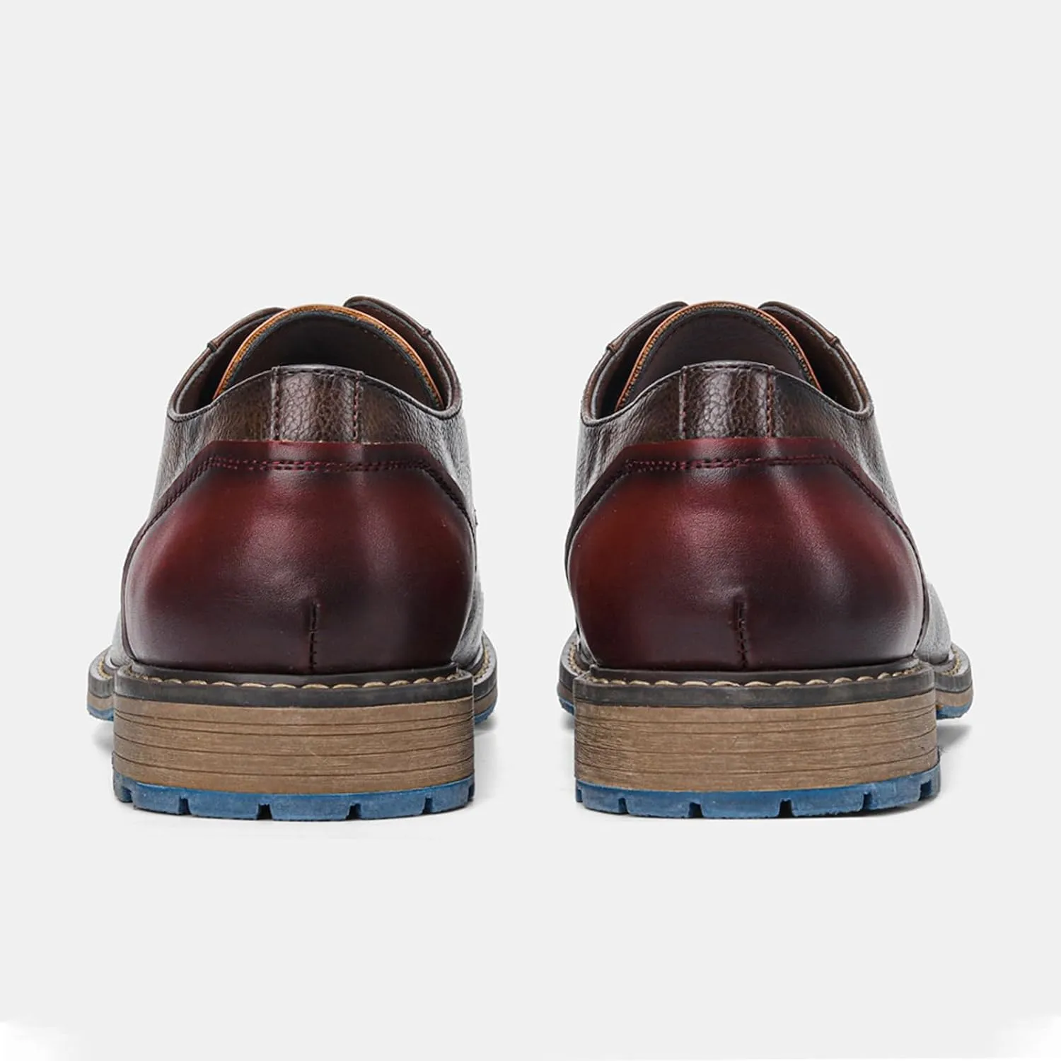 Men Leather Wingtip Oxfords Orthopedic Dress Shoes Casual Classic Comfortable Non Slip Business Office Loafers Derby Shoes