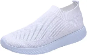 Men Slip on Casual Trainers Walking Shoes Comfortable Tennis Mesh Sneaker Breathable Slip-on Lightweight