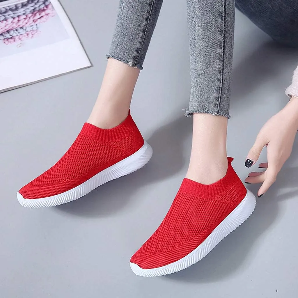 Men Slip on Casual Trainers Walking Shoes Comfortable Tennis Mesh Sneaker Breathable Slip-on Lightweight