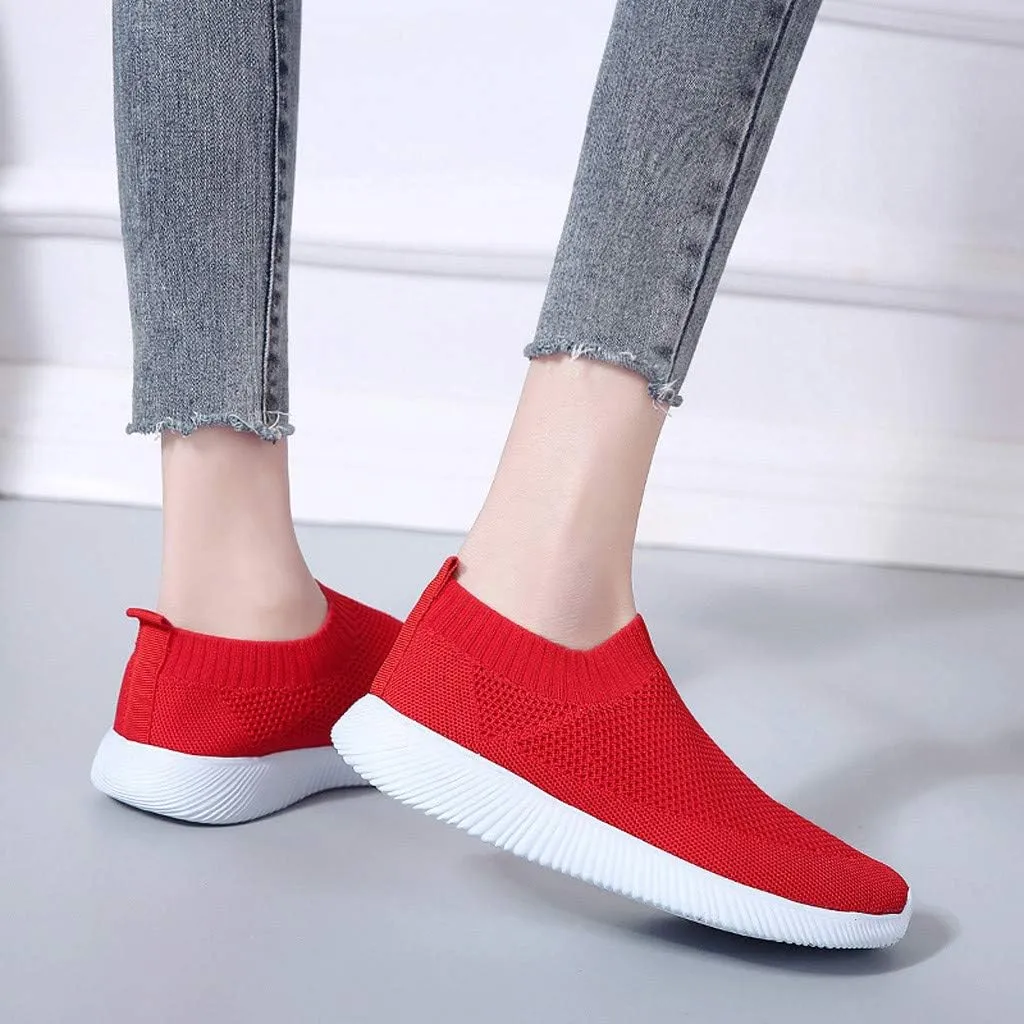 Men Slip on Casual Trainers Walking Shoes Comfortable Tennis Mesh Sneaker Breathable Slip-on Lightweight