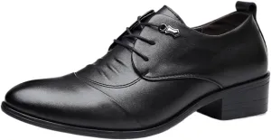Men's Black Oxford Dress Shoes, Modern Leather Office Loafers, Comfortable Orthopedic Casual Work Flats, Stylish Walking Shoes for Men