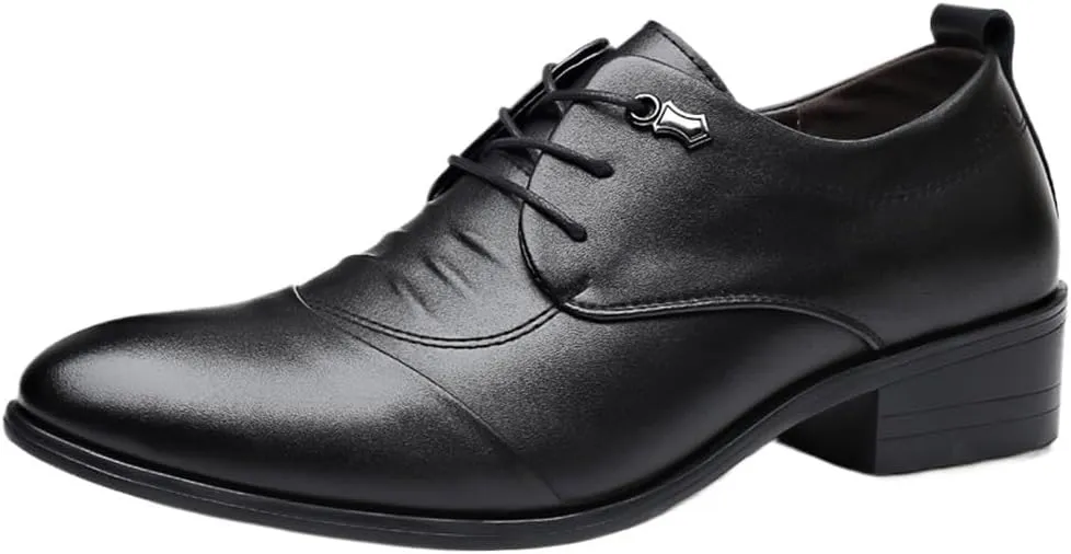 Men's Black Oxford Dress Shoes, Modern Leather Office Loafers, Comfortable Orthopedic Casual Work Flats, Stylish Walking Shoes for Men