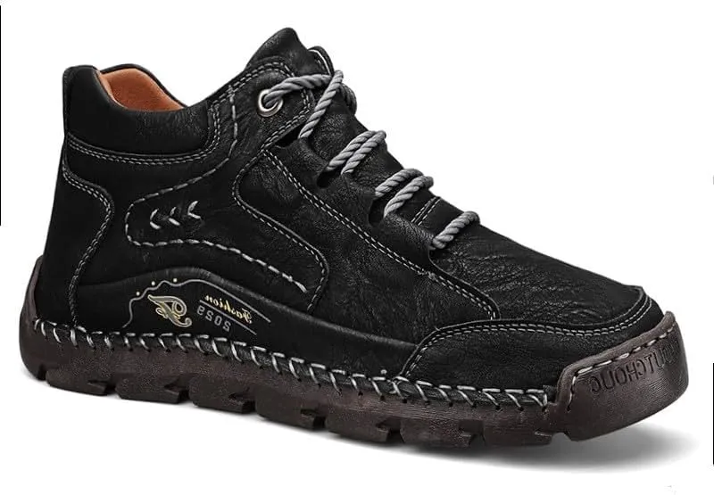 Men's Breathable Non-slip Casual Trainers for Outdoor Hiking in A Lightweight Mid-top Ankle Boot Walking Shoes