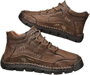 Men's Breathable Non-slip Casual Trainers for Outdoor Hiking in A Lightweight Mid-top Ankle Boot Walking Shoes