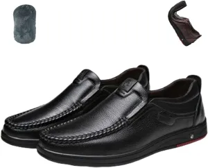 Mens Business Dress Shoes,Comfortable Relaxed Fit Slip On Driving Shoes,Lightweight Casual Leather Loafers with Arch Support