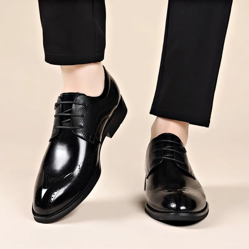 Men's Business Oxford Men Orthopedic Lace-up Leather Shoes Casual Comfortable Walking Office Loafers Shoes