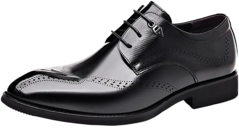 Men's Business Oxford Men Orthopedic Lace-up Leather Shoes Casual Comfortable Walking Office Loafers Shoes