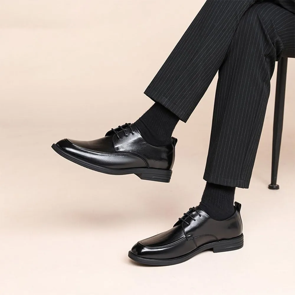 Men's Business Oxford Shoes, Orthopedic Leather Lace-Up Dress Shoes, Comfortable Walking Shoes, Office Loafers & Work Flats, for Men