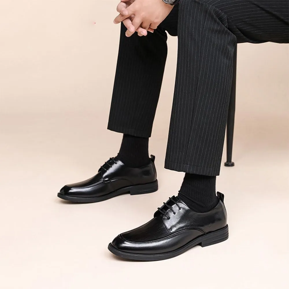 Men's Business Oxford Shoes, Orthopedic Leather Lace-Up Dress Shoes, Comfortable Walking Shoes, Office Loafers & Work Flats, for Men