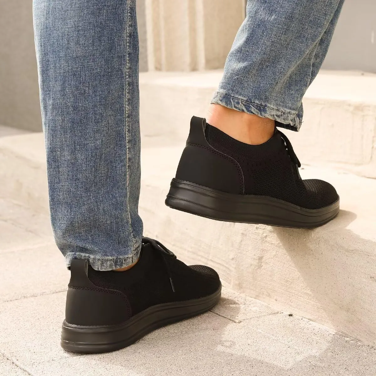 Men's Casual Dress Sneakers Oxfords Business Mesh Breathable Walking Shoes Comfortable