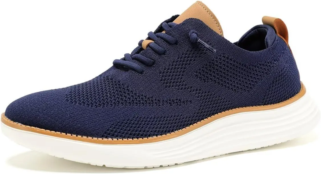 Men's Casual Dress Sneakers Oxfords Business Mesh Breathable Walking Shoes Tennis Comfortable