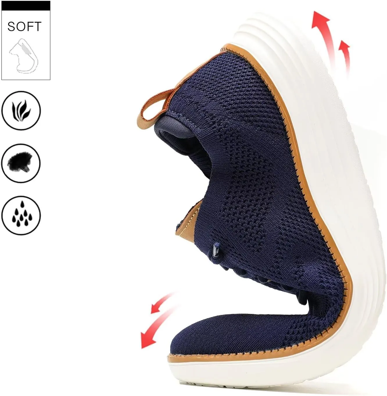 Men's Casual Dress Sneakers Oxfords Business Mesh Breathable Walking Shoes Tennis Comfortable