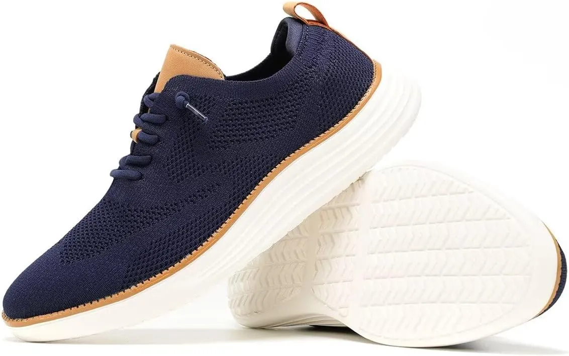 Men's Casual Dress Sneakers Oxfords Business Mesh Breathable Walking Shoes Tennis Comfortable