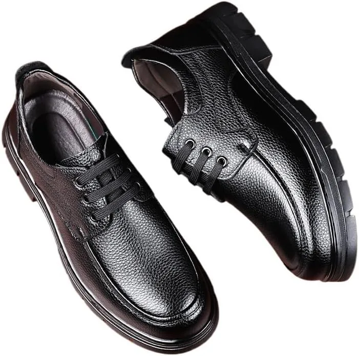 Men's Comfort Orthopedic Dress Shoes Business Office Loafers Leather Fashion Dress Sneakers Comfort Walking Driving Shoes