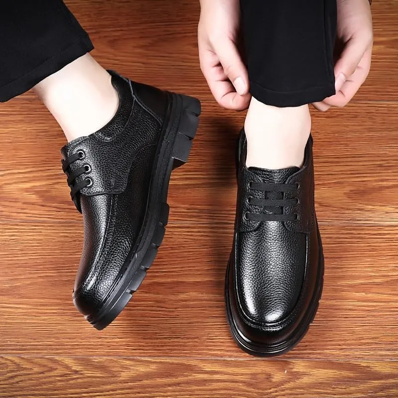 Men's Comfort Orthopedic Dress Shoes Business Office Loafers Leather Fashion Dress Sneakers Comfort Walking Driving Shoes