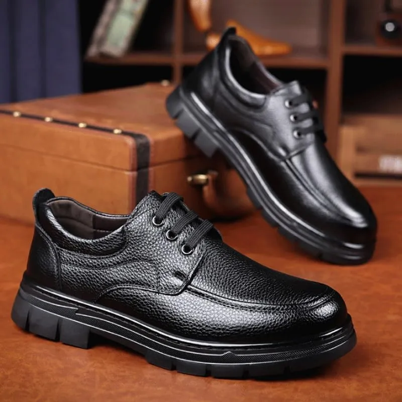 Men's Comfort Orthopedic Dress Shoes Business Office Loafers Leather Fashion Dress Sneakers Comfort Walking Driving Shoes