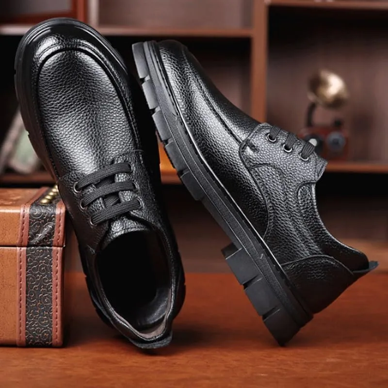 Men's Comfort Orthopedic Dress Shoes Business Office Loafers Leather Fashion Dress Sneakers Comfort Walking Driving Shoes