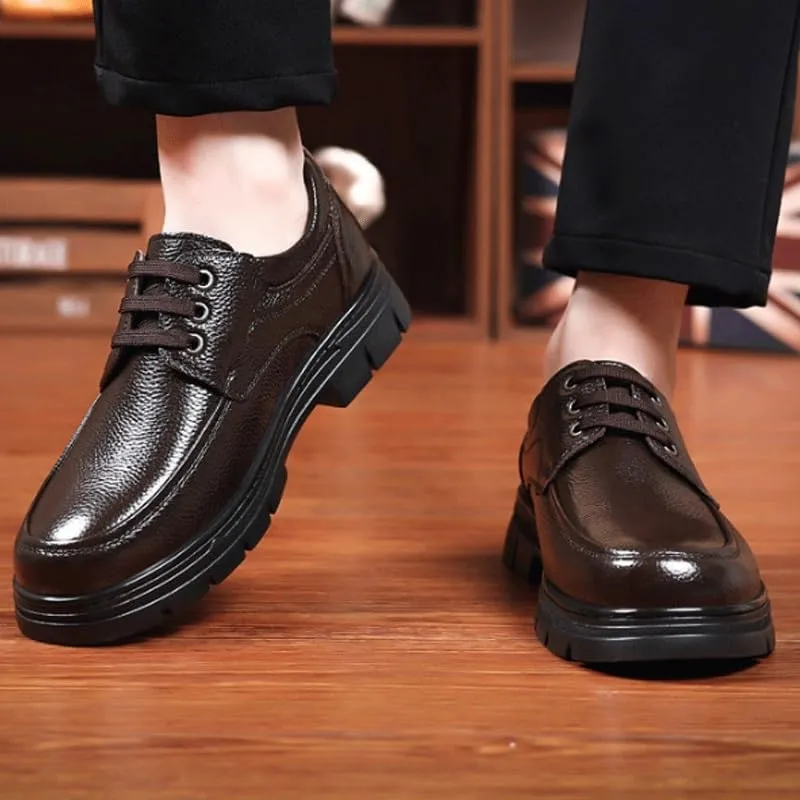 Men's Comfort Orthopedic Dress Shoes Business Office Loafers Leather Fashion Dress Sneakers Comfort Walking Driving Shoes
