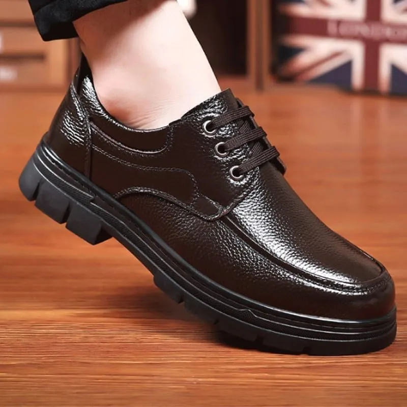 Men's Comfort Orthopedic Dress Shoes Business Office Loafers Leather Fashion Dress Sneakers Comfort Walking Driving Shoes