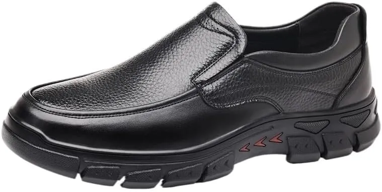 Men's Comfortable Relaxed Fit Lightweight Breathable Arch Support Cushioned Walking Shoes Business Casual Slip On Loafers Orthopedic Dress Shoes Comfort Fashion Driving Shoes Work Flats for Male